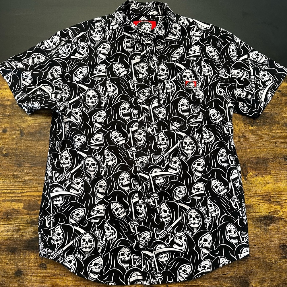 Sketchy Tank Button Up Shirt